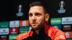 Melvin Boel na sala de imprensa