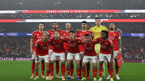 Benfica alinha para jogo contra o Real Madrid