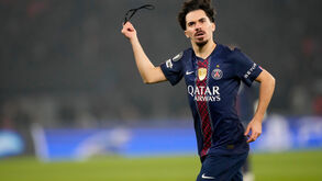 Vitinha a festejar frente ao PSG