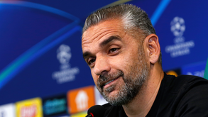 Rui Borges durante conferência de imprensa pré-jogo de Champions