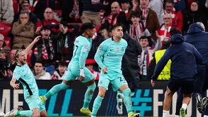 Fresnesda a festejar golo de Alisson