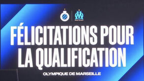 Club Brugge felicitou Marselha pela passagem ao playoff da Champions e golo de Trubin aos 90'+8 'estragou' tudo