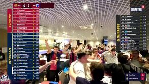 Até os adeptos do Barcelona ficaram eufóricos: a enorme festa após o golo de Trubin ao Real Madrid