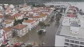 Imagens impressionantes captadas por drone mostram os efeitos do mau tempo em Alcácer do Sal