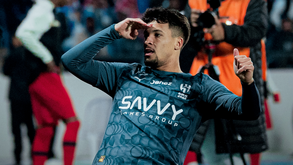 Marcos Leonardo festeja golo pelo Al Hilal