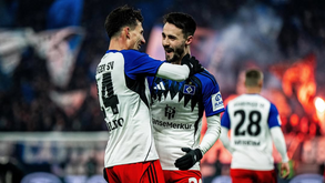 Fábio Vieira festeja golo frente ao Bayern Munique