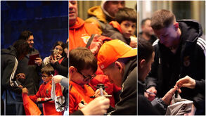 «Que golaço, Trubin!»: adeptos do Benfica receberam assim a equipa em Tondela