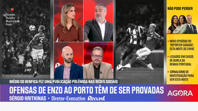 A justificação "ridícula" para a publicação de Enzo: «Faz lembrar um clube que põe imagens no balneário de um árbitro...»