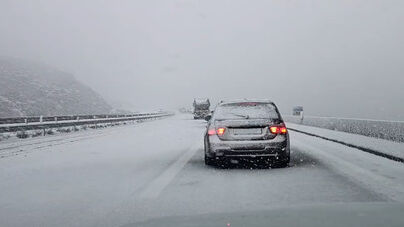 Depressão Ingrid traz frio e neve: as imagens do norte do país pintado de branco