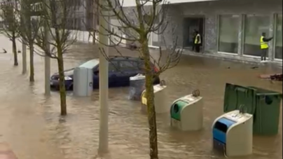 Alcácer do Sal completamente inundada devido à subida do rio Sado