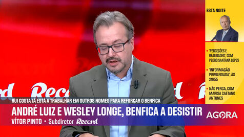 Vítor Pinto sobre os negócios Wesley e André Luiz: «Semanas e semanas de trabalho atiradas pela janela fora»