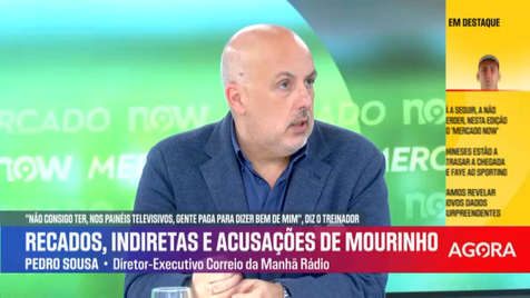 Pedro Sousa: «O que espero é que Mourinho ponha o nome às coisas»