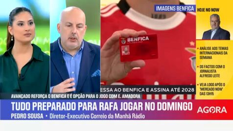 «Quem é melhor melhor naquela posição? Rafa ou outro qualquer do plantel do Benfica? É muito fácil, é Rafa»