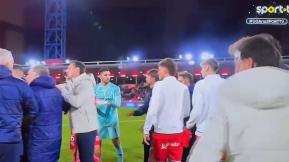 Momento tenso no final do Gil Vicente-Sporting