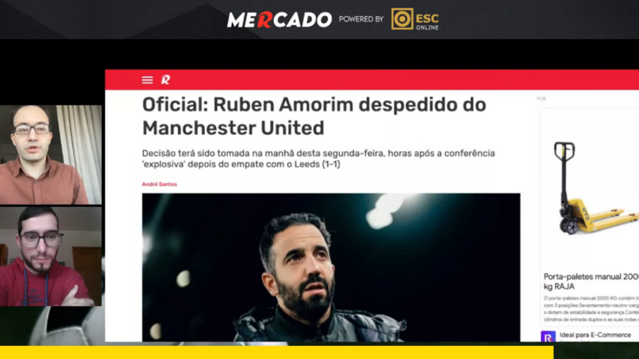 Tudo o que se passa na janela de transferências