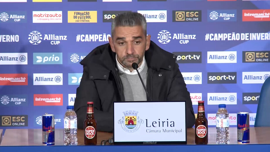 Treinador do Sporting após derrota com o V. Guimarães na Allianz Cup