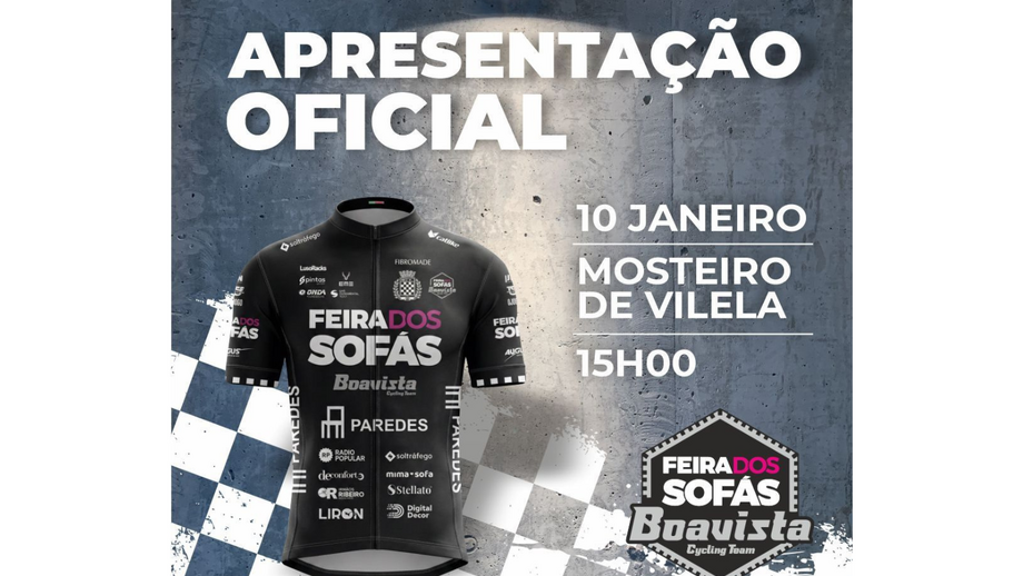 Apresentação oficial da equipa de ciclismo Feira dos Sofás-Boavista a 10 de janeiro