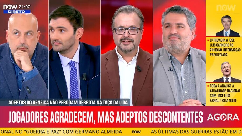 Bernardo Ribeiro, Vítor Pinto e Pedro Sousa debatem futuro do treinador do Benfica após desaire na Allianz Cup