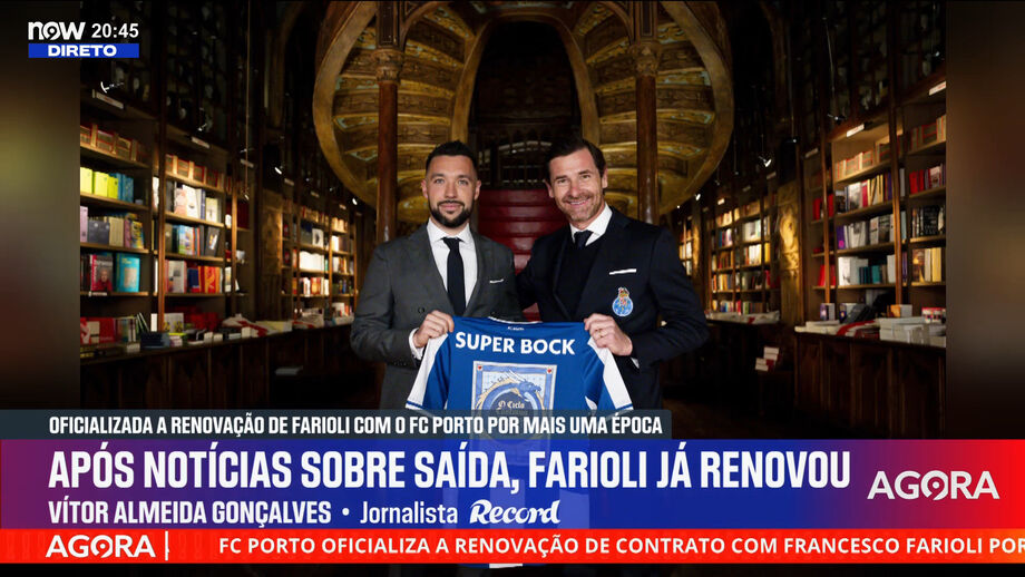 Renovação do treinador dos dragões em destaque no programa 'Record na Hora' no Now