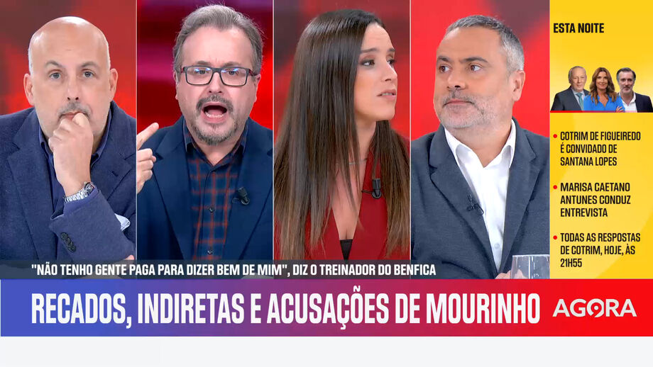 Sérgio Krithinas, Vítor Pinto e Pedro Sousa analisam declaração do treinador do Benfica