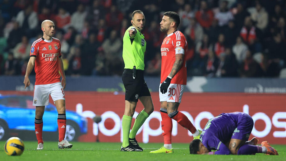 Allianz Cup: João Pinheiro e VAR do Benfica-Sp. Braga recebem nota insatisfatória