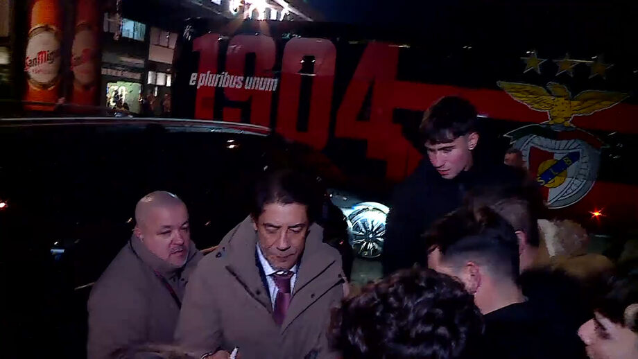 Presidente do Benfica à saída do Estádio dos Arcos depois da vitória do Benfica sobre o Rio Ave