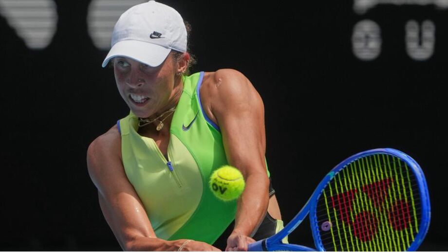 Madison Keys em ação no Open da Austrália