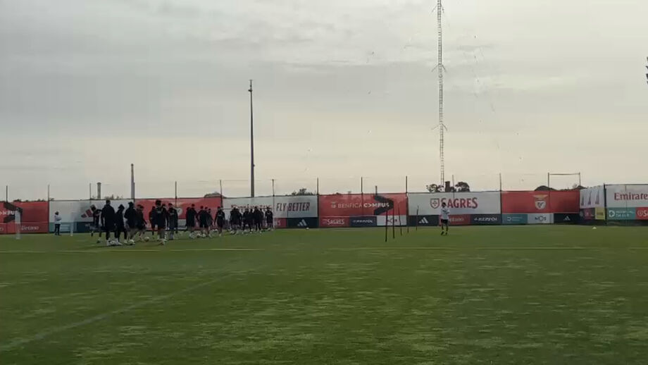 Encarnados continuam a preparar o embate de amanhã, com a Juventus