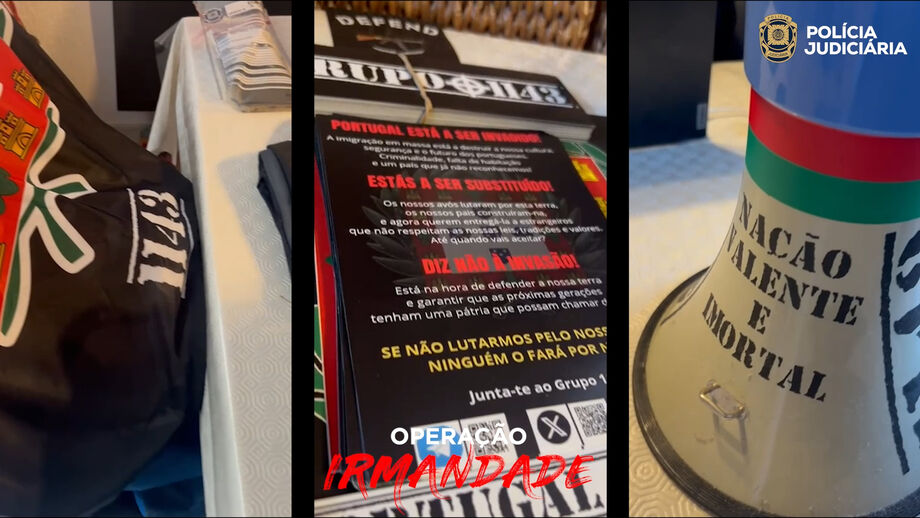 37 pessoas foram detidas e um "vasto material neonazi" foi apreendido