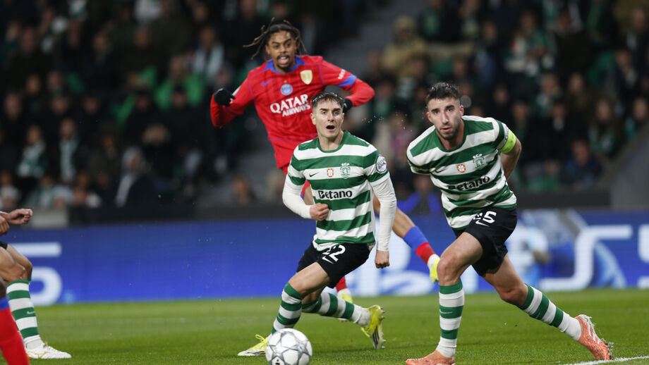 Gonçalo Inácio no triunfo diante do PSG