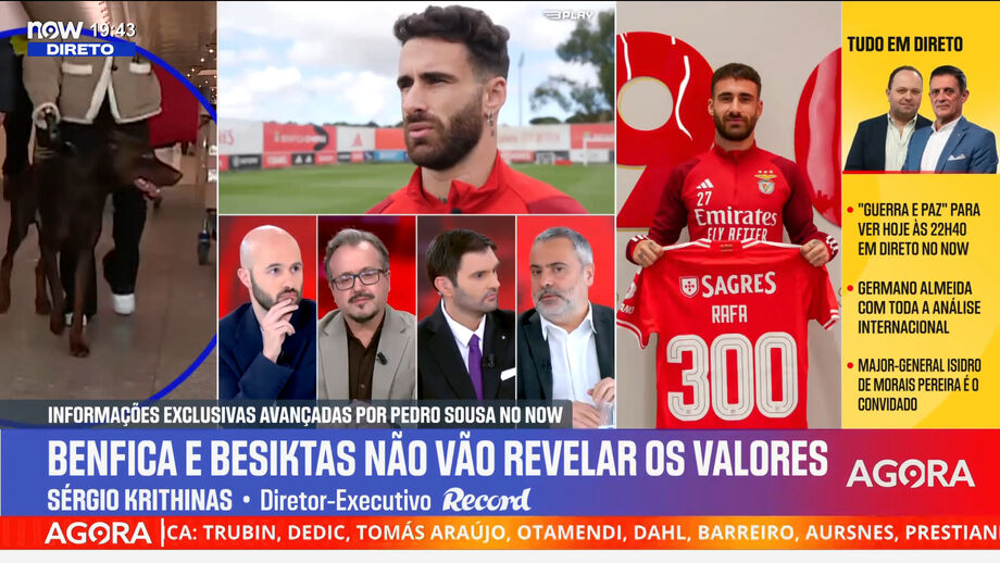 Sérgio Krithinas, diretor executivo de Record, revela novos dados sobre avançado português