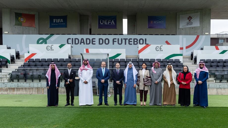 Delegação saudita conheceu as instalações da Cidade do Futebol