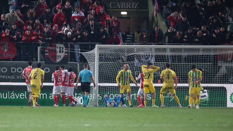 Sp. Braga e Tondela jogaram no domingo
