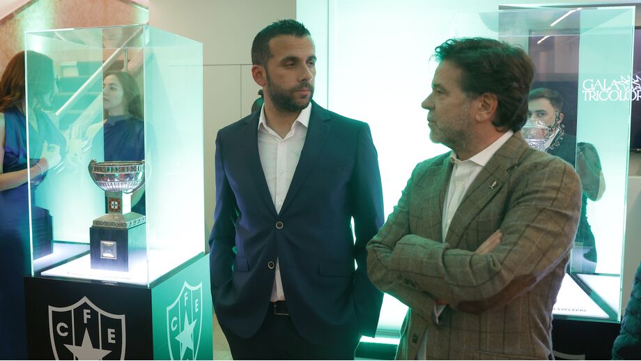 João Nuno com o presidente Paulo Lopo