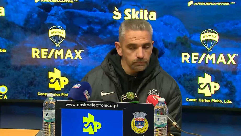 Treinador do Sporting comenta o triunfo suado em Arouca