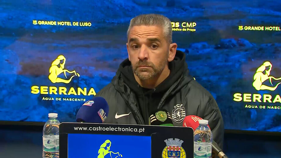 Treinador do Sporting e o vermelho direto que o ala viu nos descontos em Arouca