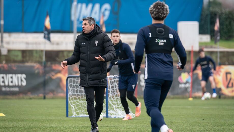 Nuno Campos durante um treino do Zalaegerszeg