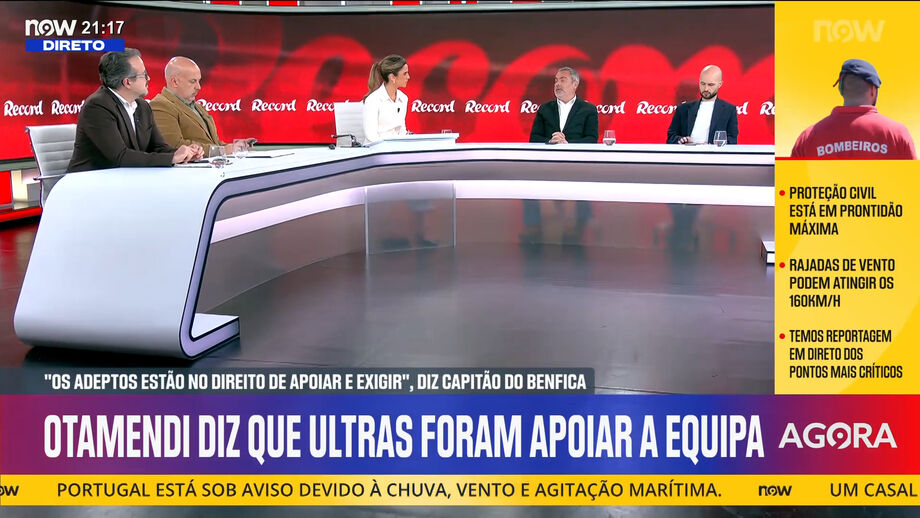 Diretor-executivo de Record analisa declarações do capitão do Benfica, durante o programa 'Record na Hora'