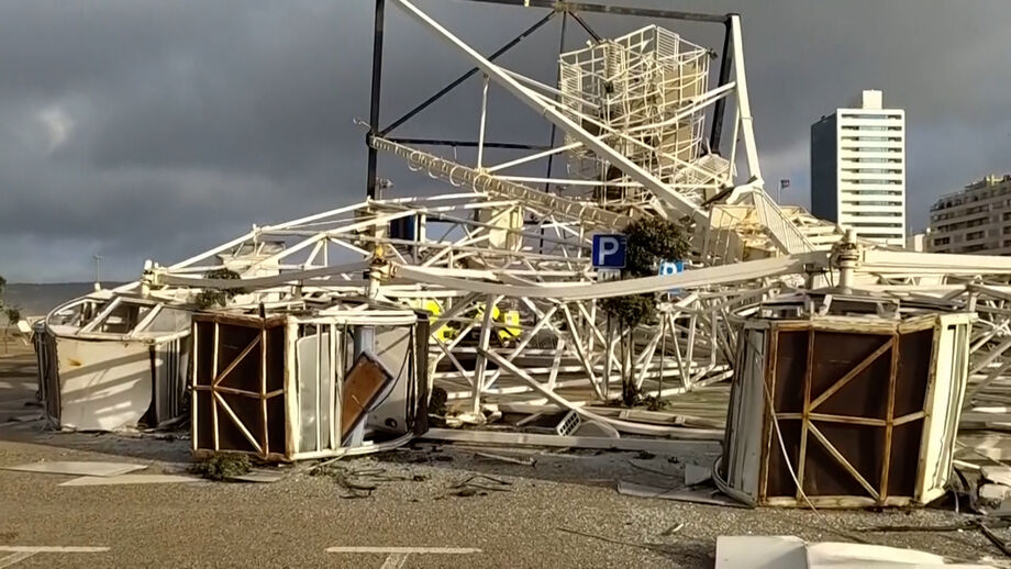 Maiores estragos registaram-se na zona de Leiria