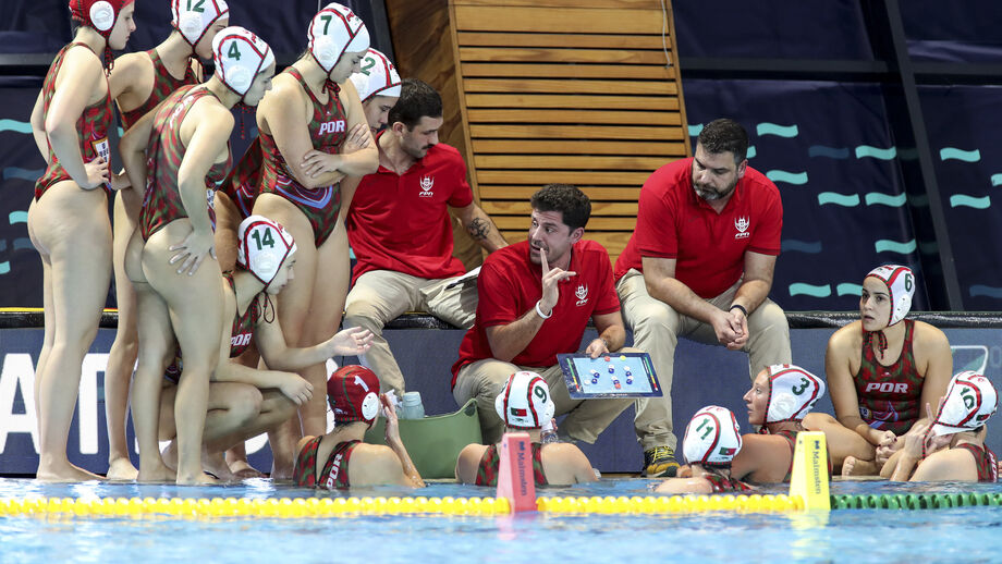 Seleção portuguesa de polo aquático prepara jogo contra a Hungria