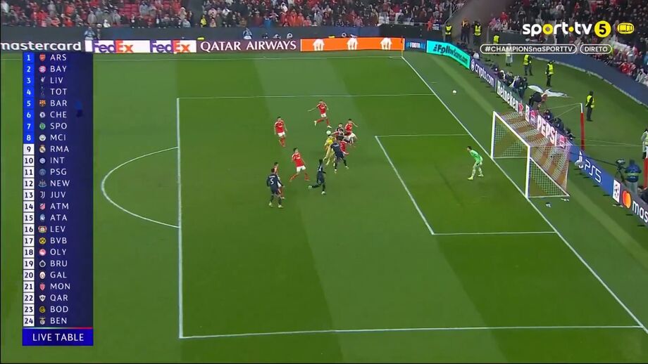 Benfica apura-se com golo de Trubin no último lance