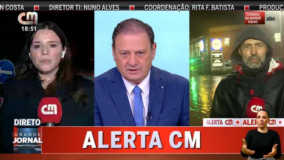 CMTV ultrapassa canal 1 da RTP com cobertura do mau tempo