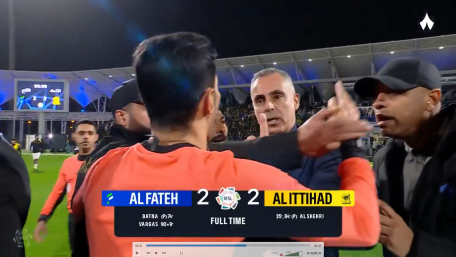 Tudo aconteceu no final do Al Fateh-Al Ittihad