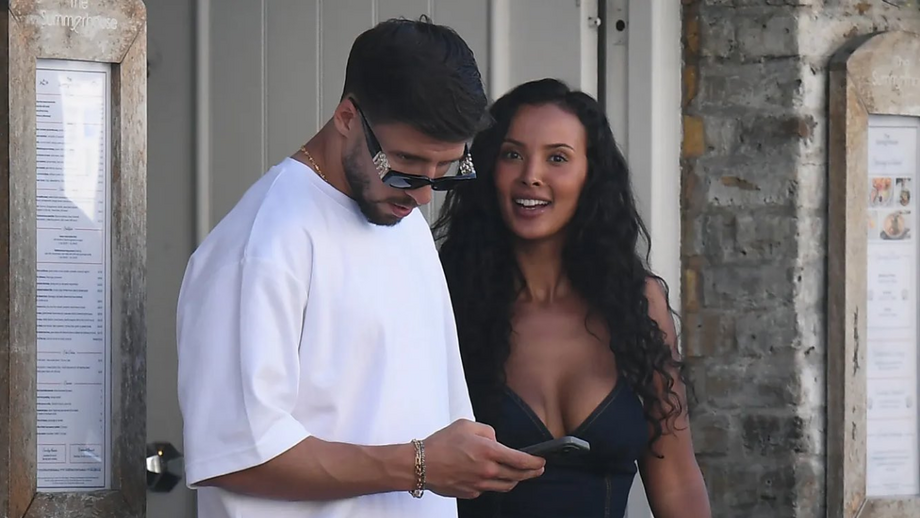 Rúben Dias e Maya Jama
