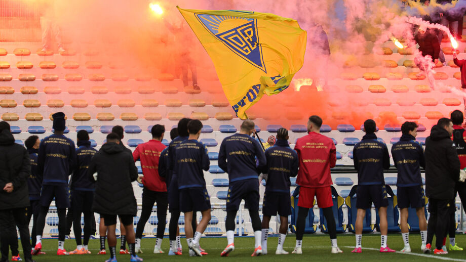 Jogadores agradeceram aos adeptos 