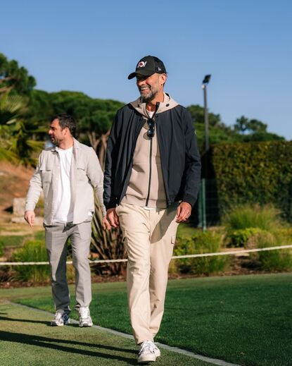 Jürgen Klopp visitou estágio do Leipzig no Algarve