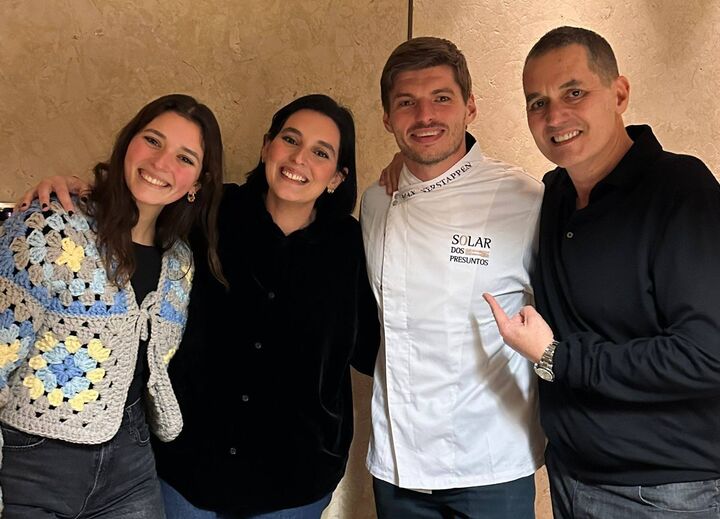 Max Verstappen foi ao Solar dos Presuntos