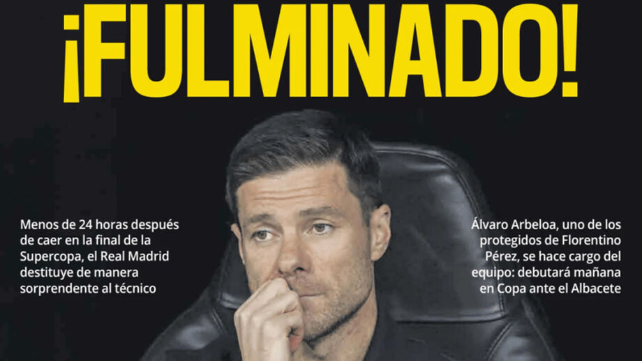 Capa do 'Sport' dá destaque ao despedimento de Xabi Alonso