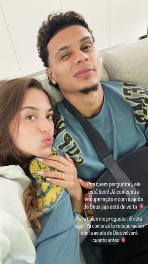 A imagem partilhada pela namorada de Ríos