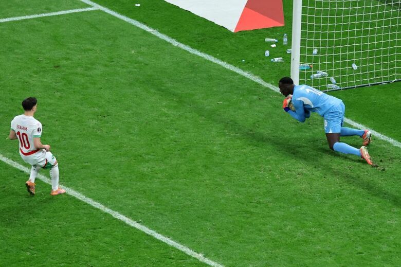 Brahim Díaz desolado após falhar penálti na final da CAN